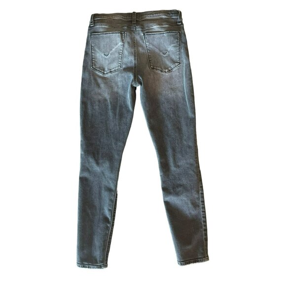 Hudson Natalie Faded Black Super Skinny Jeans Womens Size 29 Mid Rise Pants - Picture 3 of 3
